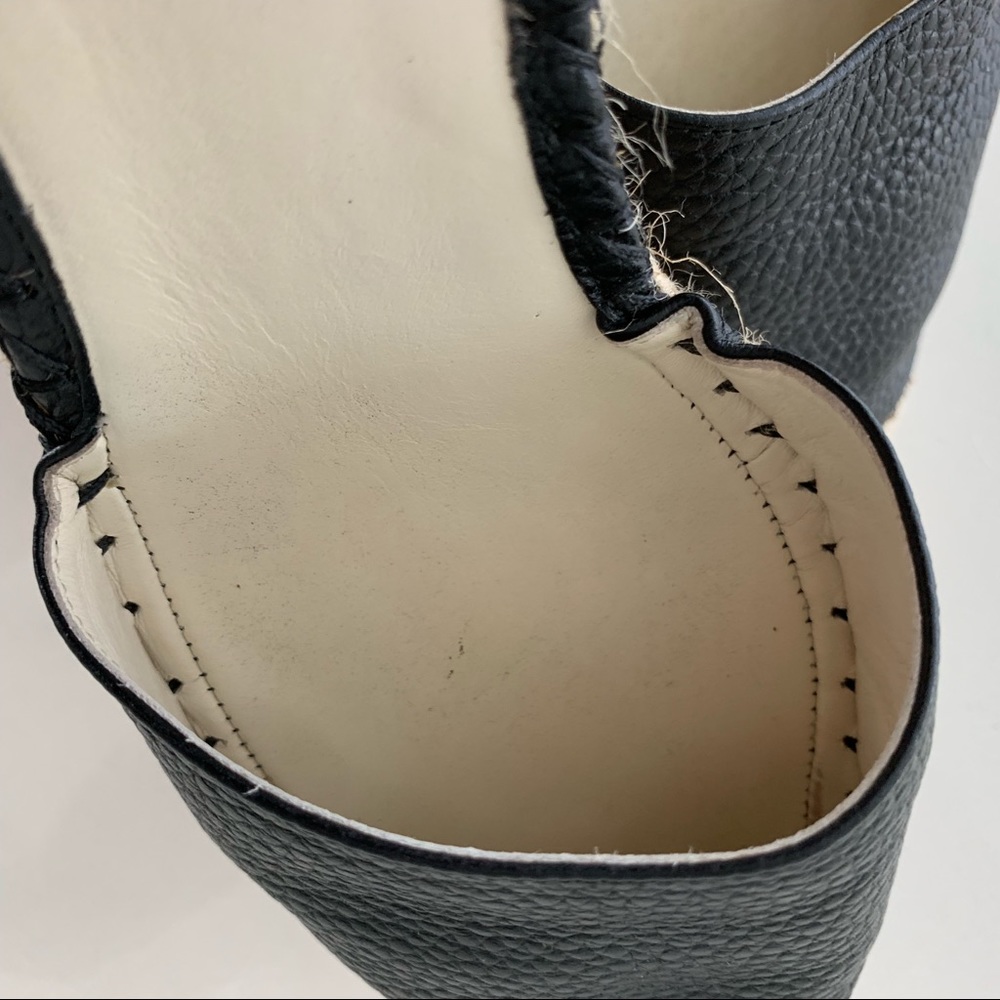 SOLD Valentino Rockstud Leather Wedge Espadrille - Picture 7 of 8
